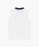 W SMALL CLASSIC LOGO PK COLLAR SLEEVELESS IN WHITE image 7