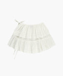 W LAYERED RUFFLE SKIRT IN WHITE image 7