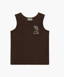KIDS TERRY SLEEVELESS+PANTS SET-UP IN BROWN image 7