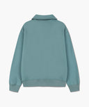 CLASSIC LOGO HALF ZIPUP SWEATSHIRT IN MINT GREY image 7