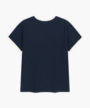 VINTAGE LOGO RINGER TEE IN NAVY image 7