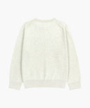 CLASSIC LOGO KNIT PULLOVER IN IVORY image 7