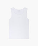 W REGULAR LOGO SLEEVELESS IN WHITE image 7