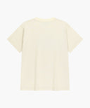 CLASSIC LOGO TEE IN CREAM image 7