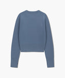 W CLASSIC LOGO CROP KNIT IN ASH BLUE image 7
