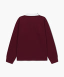 MARITHÉ SPORT COLLAR LONG SLEEVE IN BURGUNDY image 7
