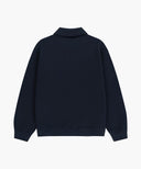 CLASSIC LOGO WAPPEN COLLAR SWEATSHIRT IN NAVY image 7