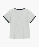 W CLASSIC LOGO RINGER TEE IN WHT/ RED image 7