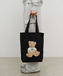 DOODLE BEAR ECO BAG IN BLACK image 7