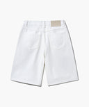 W LONG BERMUDA DENIM PANTS IN WHITE image 7
