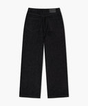 M WIDE RAW DENIM PANTS IN BLACK image 7