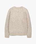 LETTERING LOGO KNIT PULLOVER IN BEIGE image 7