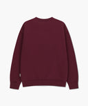 APPLIQUE LOGO OVERSIZED SWEATSHIRT (BRUSHED) IN BURGUNDY image 7