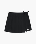 W LAYERED PLEATS SKIRT PANTS IN BLACK image 8