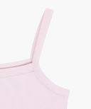 W BASIC STRING CROP SLEEVELESS IN LIGHT PINK image 8