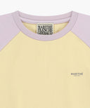 W SMALL REGULAR LOGO RAGLAN CROP TEE IN LIGHT PURPLE image 8
