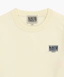 W SMALL CLASSIC LOGO CROP KNIT PULLOVER IN IVORY image 10