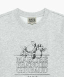 LEMON CLASSIC LOGO SWEATSHIRT IN LIGHT HEATHER GREY image 8