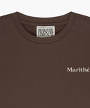 KIDS BACK GRAPHIC OVERSIZED TEE IN BROWN image 8