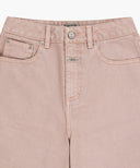 W LONG BERMUDA DENIM PANTS IN DUST PINK image 8