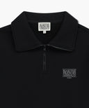 CLASSIC LOGO HALF ZIPUP SWEATSHIRT IN BLACK image 8