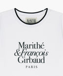 KIDS NECK POINT LETTERING TEE IN WHITE image 8