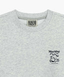 [REGEN] LEMON GRAPHIC OVERSIZED SWEATSHIRT IN LIGHT HEATHER GREY image 8