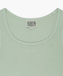 W REGULAR LOGO SLEEVELESS IN MINT image 8