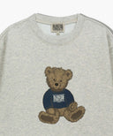 [REGEN] DOODLE BEAR SWEATSHIRT IN OATMEAL image 14