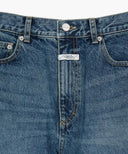 M RELAXED FIT BOOTS-CUT DENIM PANTS IN BLUE image 8