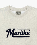 APPLIQUE LOGO OVERSIZED SWEATSHIRT (BRUSHED) IN OATMEAL image 8