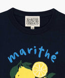 KIDS CITRON KNIT PULLOVER IN NAVY image 8