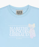 KIDS W BALLET CLASSIC LOGO SEMI CROP TEE IN SKY BLUE image 8