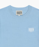 W SMALL CLASSIC LOGO HALF KNIT PULLOVER IN SKY BLUE image 8