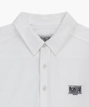 CLASSIC LOGO LINEN SHIRT IN WHITE image 14