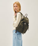 CLASSIC LOGO METAL BUCKLE BACKPACK IN KHAKI image 8