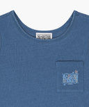 KIDS DOODLE CLASSIC LOGO POCKET SLEEVELESS IN BLUE image 8