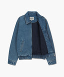 DENIM BLOUSON JACKET IN BLUE image 8