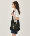 MACRAME HOBO BAG IN BLACK image 8