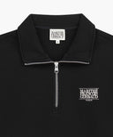 SMALL CLASSIC LOGO HALF ZIPUP SWEATSHIRT IN BLACK image 8