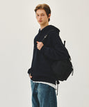 CLASSIC LOGO METAL BUCKLE BACKPACK IN BLACK image 8