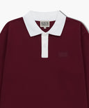MARITHÉ SPORT COLLAR LONG SLEEVE IN BURGUNDY image 8
