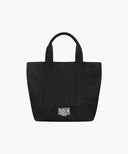 CLASSIC LOGO CANVAS TOTE BAG IN BLACK image 8
