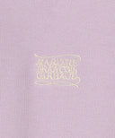 W SMALL CLASSIC LOGO CROP HOODIE IN LAVENDER