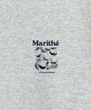 [REGEN] LEMON GRAPHIC OVERSIZED SWEATSHIRT IN LIGHT HEATHER GREY image 9