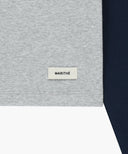 W BASIC CROP LONG SLEEVE IN HEATHER GREY image 9