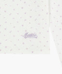 W FLOWER PATTERN LONG SLEEVE TEE IN IVORY image 9