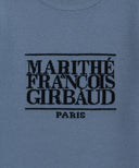 W CLASSIC LOGO CROP KNIT IN ASH BLUE image 9