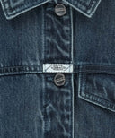W DENIM TUCK DETAIL JACKET IN LIGHT BLUE image 9