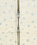 W CLASSIC LOGO CROP HOODIE ZIPUP IN IVORY image 12